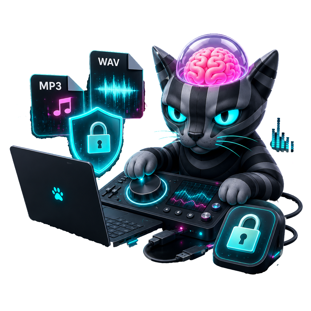 KotKit защищает загруженные WAV и MP3 файлы